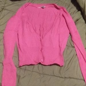 Hot pink cardigan